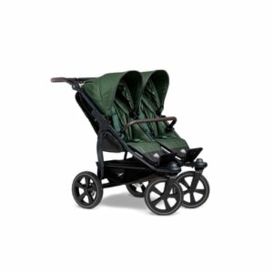 tfk Zwillingskinderwagen Duo 2 mit Luftkammer-Set Olive