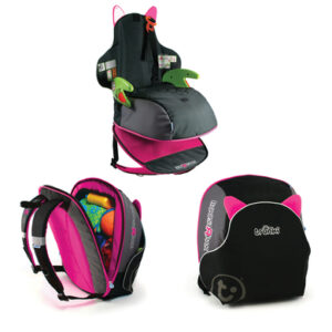 trunki BoostApak Schwarz mit Pink