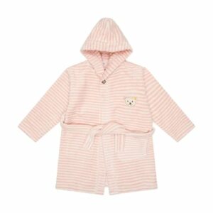 Steiff Bademantel Rosa/Weiß
