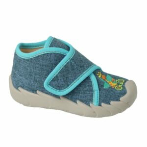 Elefanten Hausschuh Skipp navy/turquoise