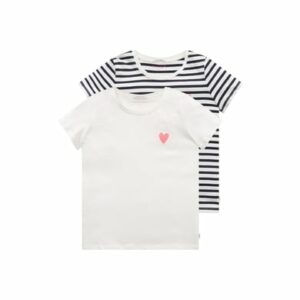 TOM TAILOR T-shirt 2er-Pack Herz Whisper White