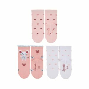 Sterntaler Baby-Söckchen 3er-Pack Herzen/Maus rosa