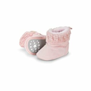 Sterntaler Baby-Stiefel Strickbündchen rosa