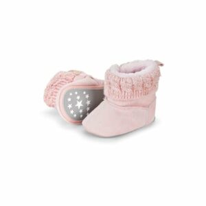 Sterntaler Baby-Stiefel Strickbündchen rosa