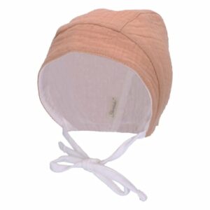 Sterntaler Wende-Häubchen Uni braun
