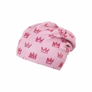 Sterntaler Slouch-Beanie Kronen rosa