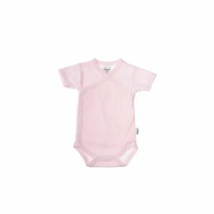 Liliput Kurzarm-Wickelbody rosa-weiß gestreift