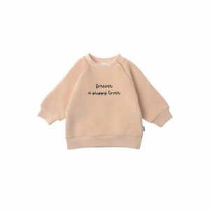 Liliput Sweatshirt Forever a puppy lover beige