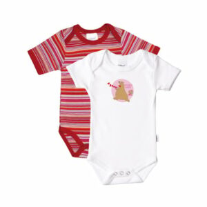 Liliput Baby-Body 2er-Pack rot und weiß