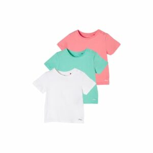 s.Oliver T-Shirt 3er Pack white/petrol/pink