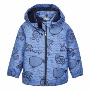 killtec Regenjacke mit Kapuze hellblau