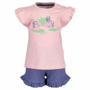 BLUE SEVEN Girls 2er Set T-Shirt + Shorts Rosa