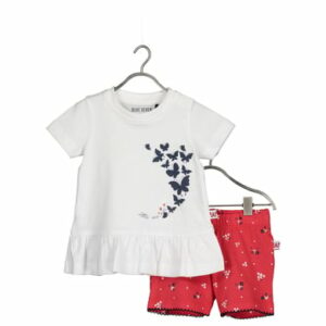 BLUE SEVEN Baby 2er-Set Tunika + Shorts Weiss