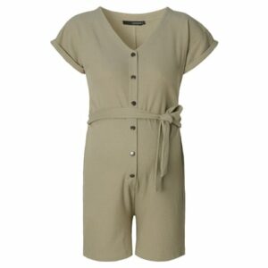 SUPERMOM Still-Jumpsuit Waffle Vetiver