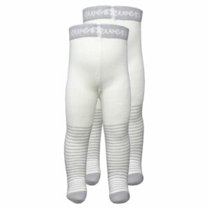 Ewers Babystrumpfhose 2er Pack Ewy Ringel mit Promotiv silber