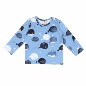 Walkiddy Shirt Cute Whales blau