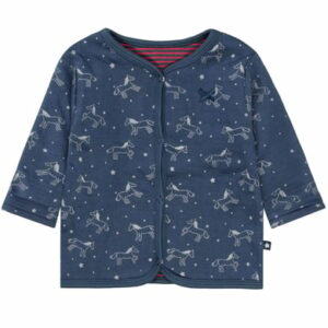 STACCATO Girls Wendejacke soft marine gemustert