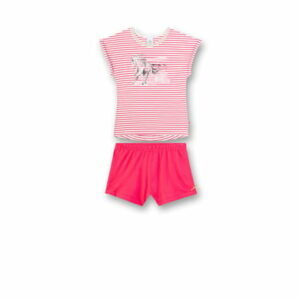 Sanetta Pyjama Pink/Weiß/Gestreift