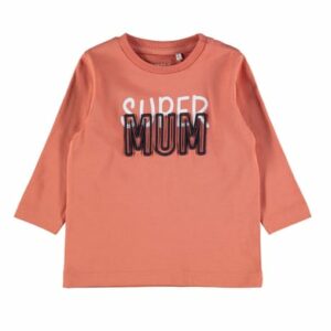 name it Langarmshirt NBMDIRONNE Apricot Brandy