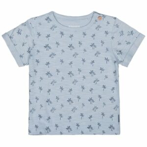 Staccato T-Shirt mid blue gemustert