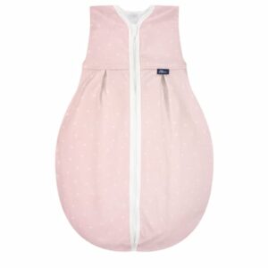 Alvi® Schlafsack Jersey Light Rosa feder rosa/weiß