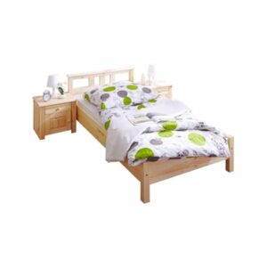 TICAA Einzelbett und Doppelbett Merci Kiefer Natur Natur