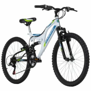 KS Cycling Kinder-Mountainbike 24'' Zodiac RH 38 cm weiss-grün