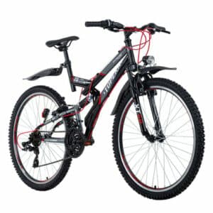 KS Cycling Mountainbike Fully ATB 26 Topeka grau-rot