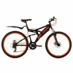 KS Cycling Fully Mountainbike Bliss 26 Zoll schwarz-orange schwarz-orange