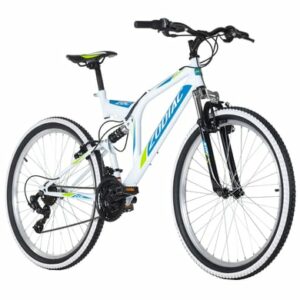 KS Cycling Mountainbike Fully 26 Zoll Zodiac 21 Gänge weiß-grün