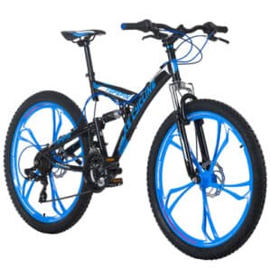 KS Cycling Mountainbike Fully 26 Zoll Topspin schwarz-blau