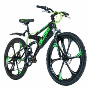 KS Cycling Mountainbike Fully 26 Zoll Bliss schwarz-grün