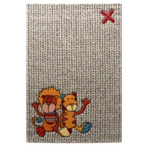 Sigikid Kinderteppich Patchwork Sweety beige sand orange