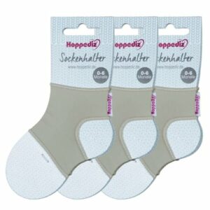 Hoppediz Sockenhalter Hop-Soxx 3-er Set grau