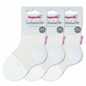 Hoppediz Sockenhalter Hop-Soxx 3-er Set creme