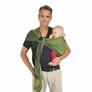 Hoppediz Babytragetuch gewebter Ring-Sling Gent