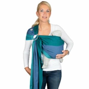 Hoppediz Babytragetuch gewebter Ring-Sling Bilbao