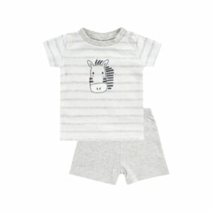 JACKY T-Shirt+Shorts Zebra grau melange