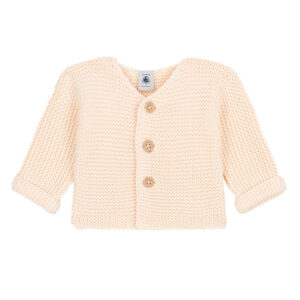 Petit Bateau Strickjacke beige avalanche