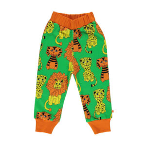 Smafolk Sweathose Tiger und Leoparden green