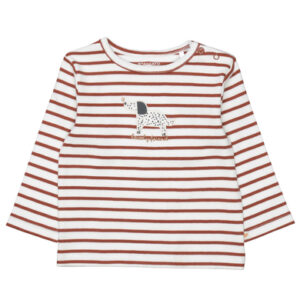 STACCATO Shirt soft brick gestreift