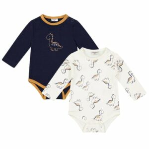 SALT AND PEPPER Langarmbody 2er Pack Dino multi color