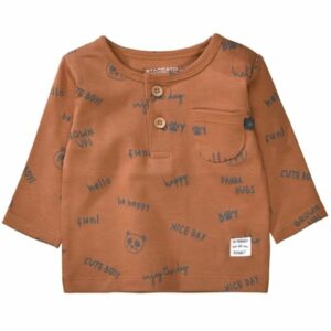 STACCATO Baby Shirt coffee gemustert