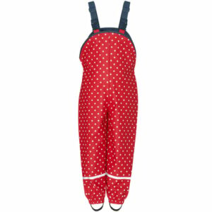 Playshoes Regenlatzhose mit Punkten rot