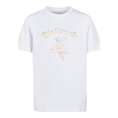 F4NT4STIC T-Shirt Arielle die Meerjungfrau Gradient weiß