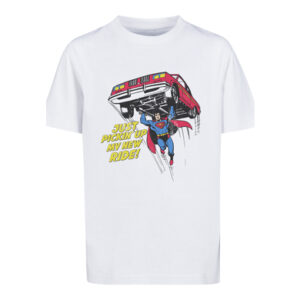 F4NT4STIC T-Shirt DC Comics Superman New Ride Superheld weiß