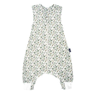 Alvi® Sleep-Overall Petit Fleurs grün/weiß