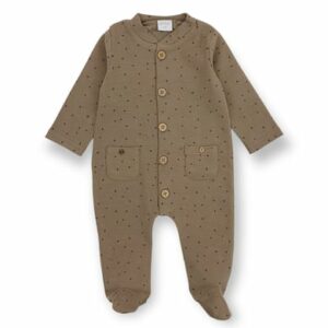 LITTLE Strampler Dream Big dots khaki