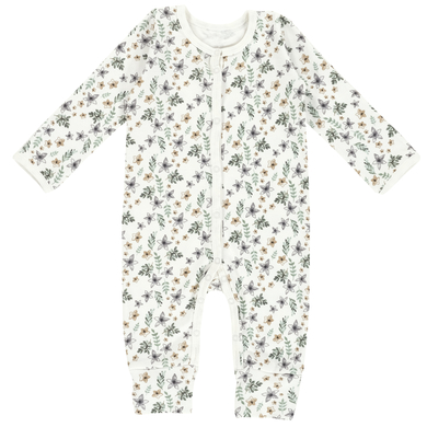 Alvi® Pyjama Petit Fleurs grün/weiß