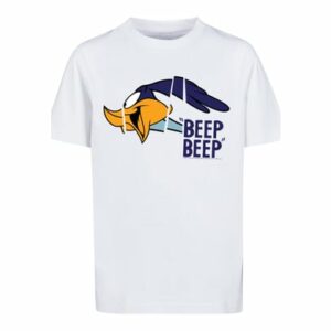 F4NT4STIC T-Shirt 'Looney Tunes Roadrunner Beep Beep' weiß